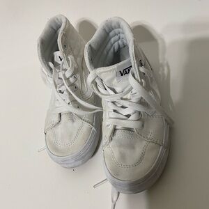 Vans Off the Wall Kids High-Top Sneakers - White size 13